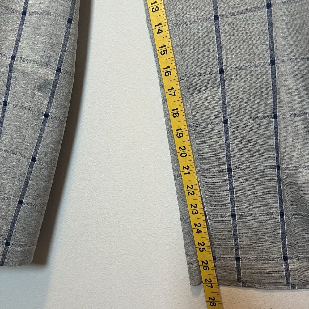 Amanda +Chelsea Women Alex Pant Modern Fit Straight Ankle Size 20W Stretch Plaid - Picture 9 of 12